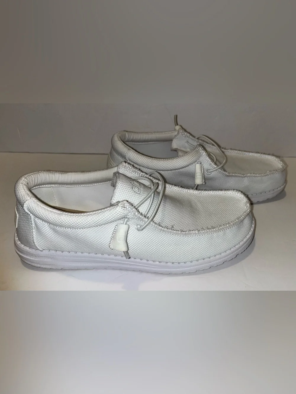 Hey Dude Men’s White Wally Artic White Slip-on-shoe Size 9 - Picture 5 of 14